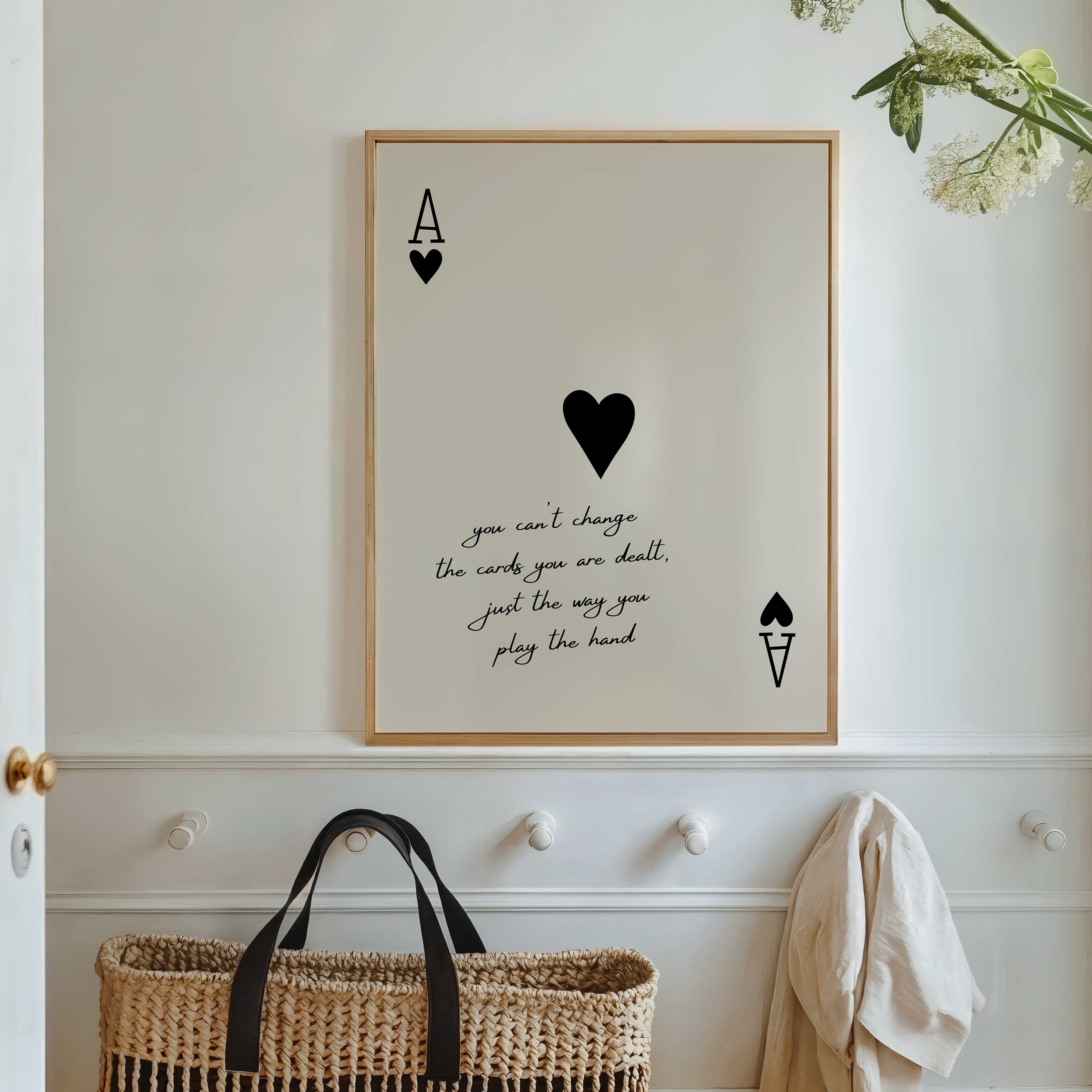 D'LUXE PRINTS - Wholesale Art Print - The Cards You Are Dealt Borderless Print5