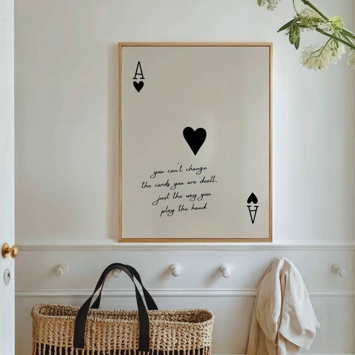 D'LUXE PRINTS – Engroshandel Kunsttryk – De kort, du får, kantløs print5