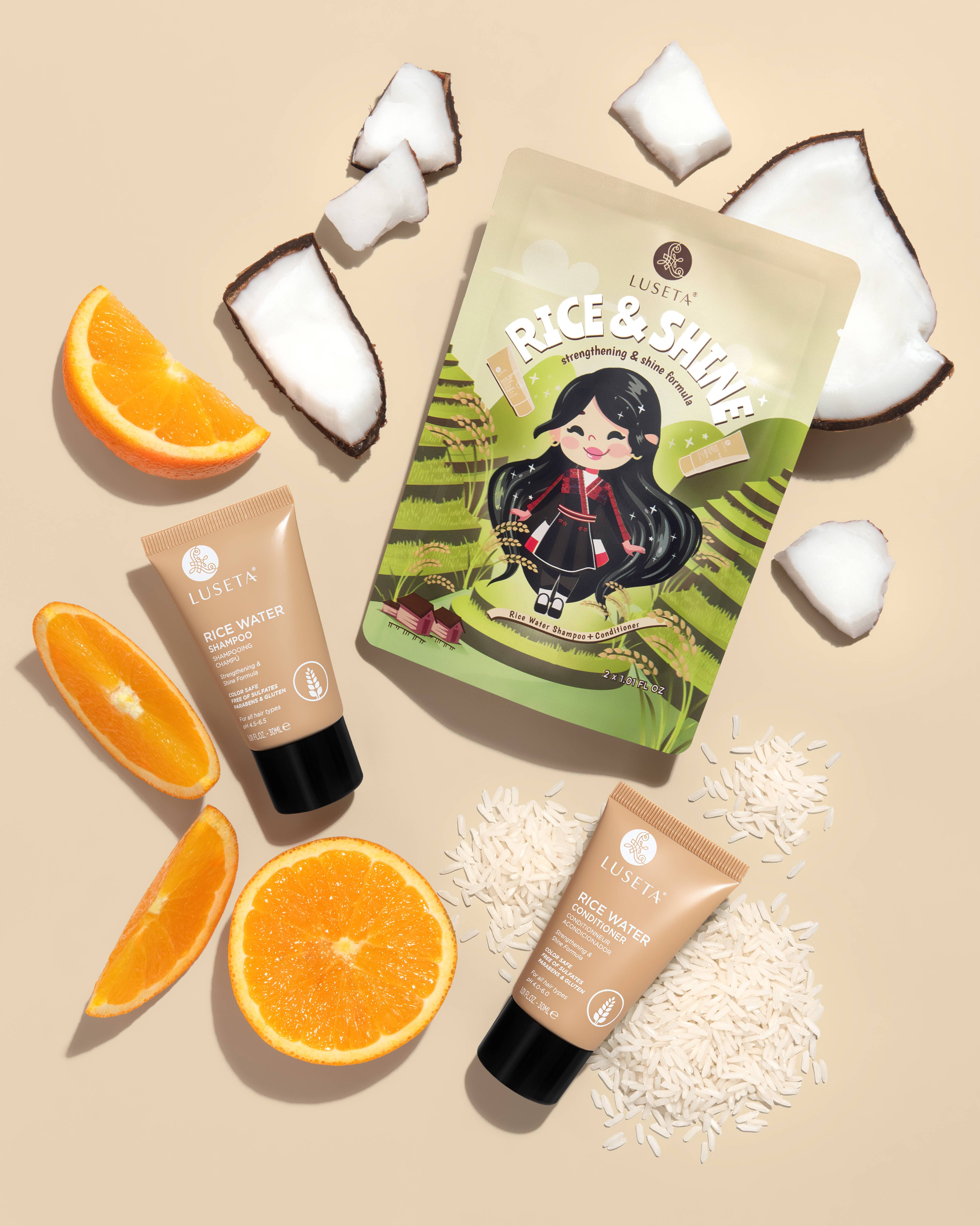 Luseta Beauty - Wholesale Haircare Set/Kit - Rice Water Travel Set  - 2 x 1.01oz2