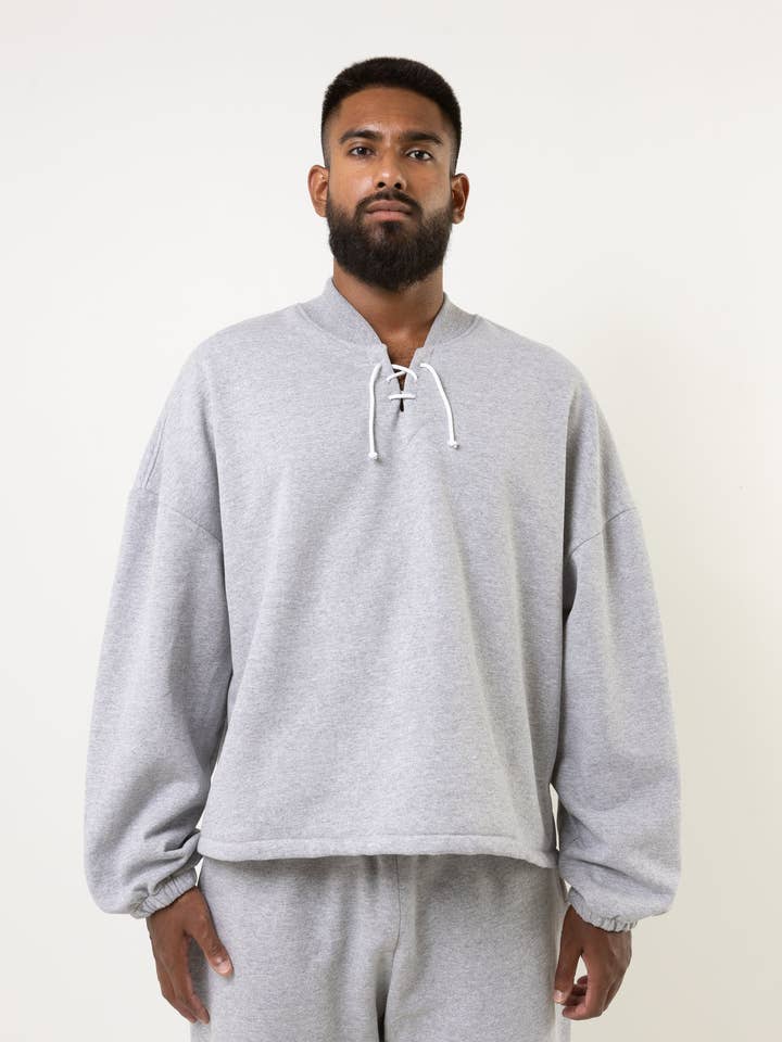 FELPA CON COLLETTO DA HOCKEY DA TREKKING per la vendita all'ingrosso da parte di Mercy House Studio