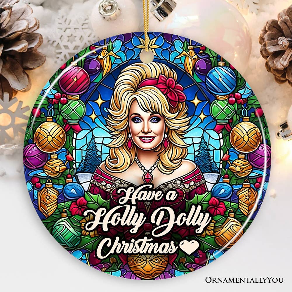 OrnamentallyYou - Wholesale Ornament - Have a Holly Dolly Christmas, Marvelous Country Keeepsake0