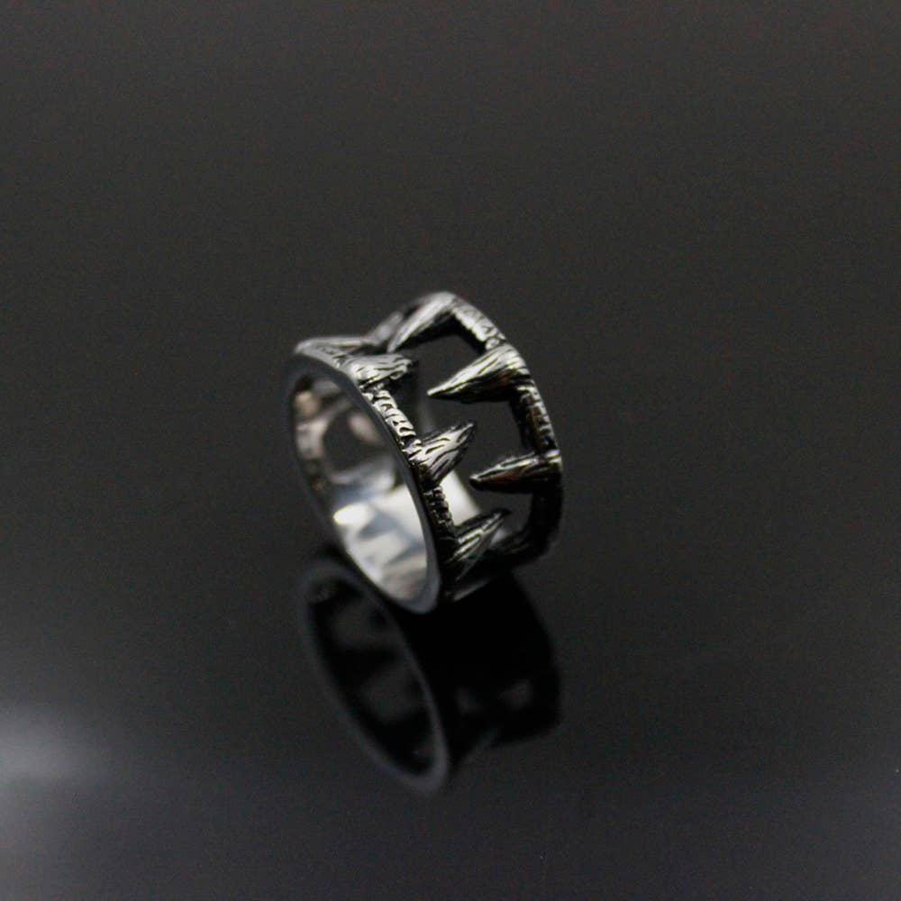 Awaken – wholesale Band/Stackad Ring – Dragon's Fangs tandring A-4532