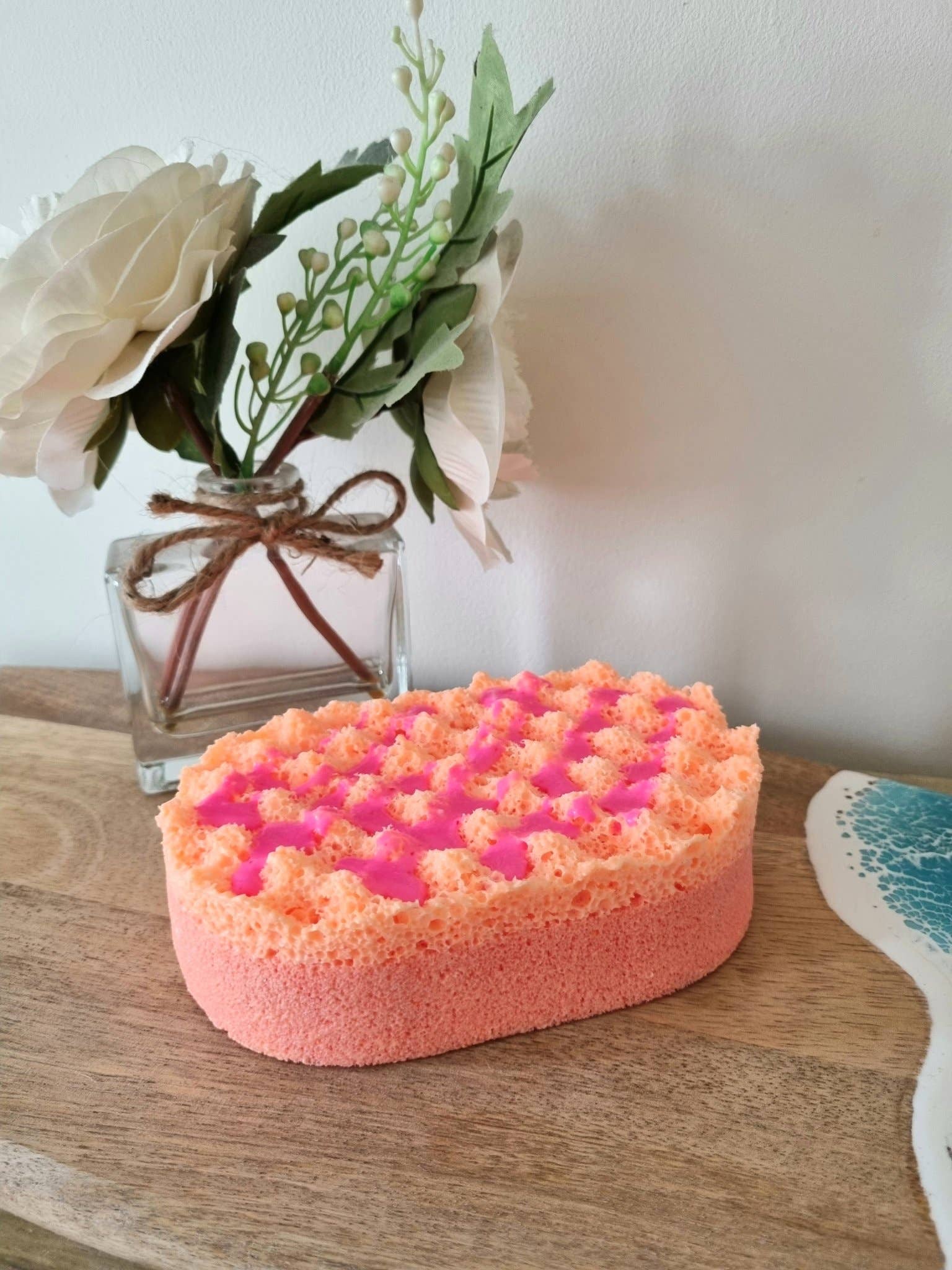 Cottage Fresh Scents – wholesale Bath pouf/sponge – Fruit Salad Soap Infused Exfoliating Massage Sponge