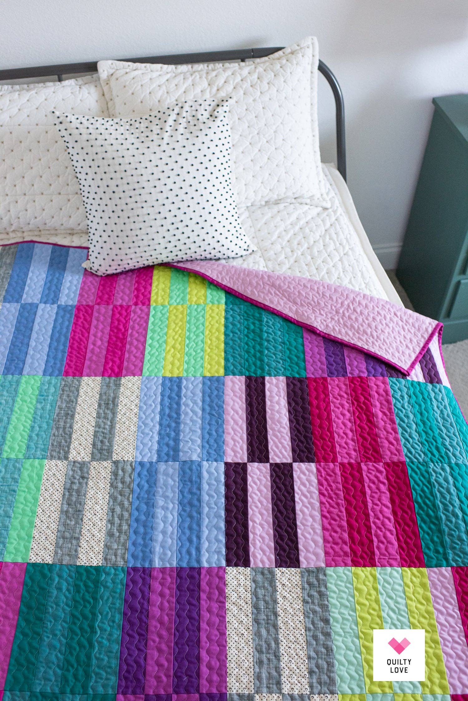 Quilty Love - Wholesale Craft Sewing Kit - Jelly Stripes Printed PAPER pattern6