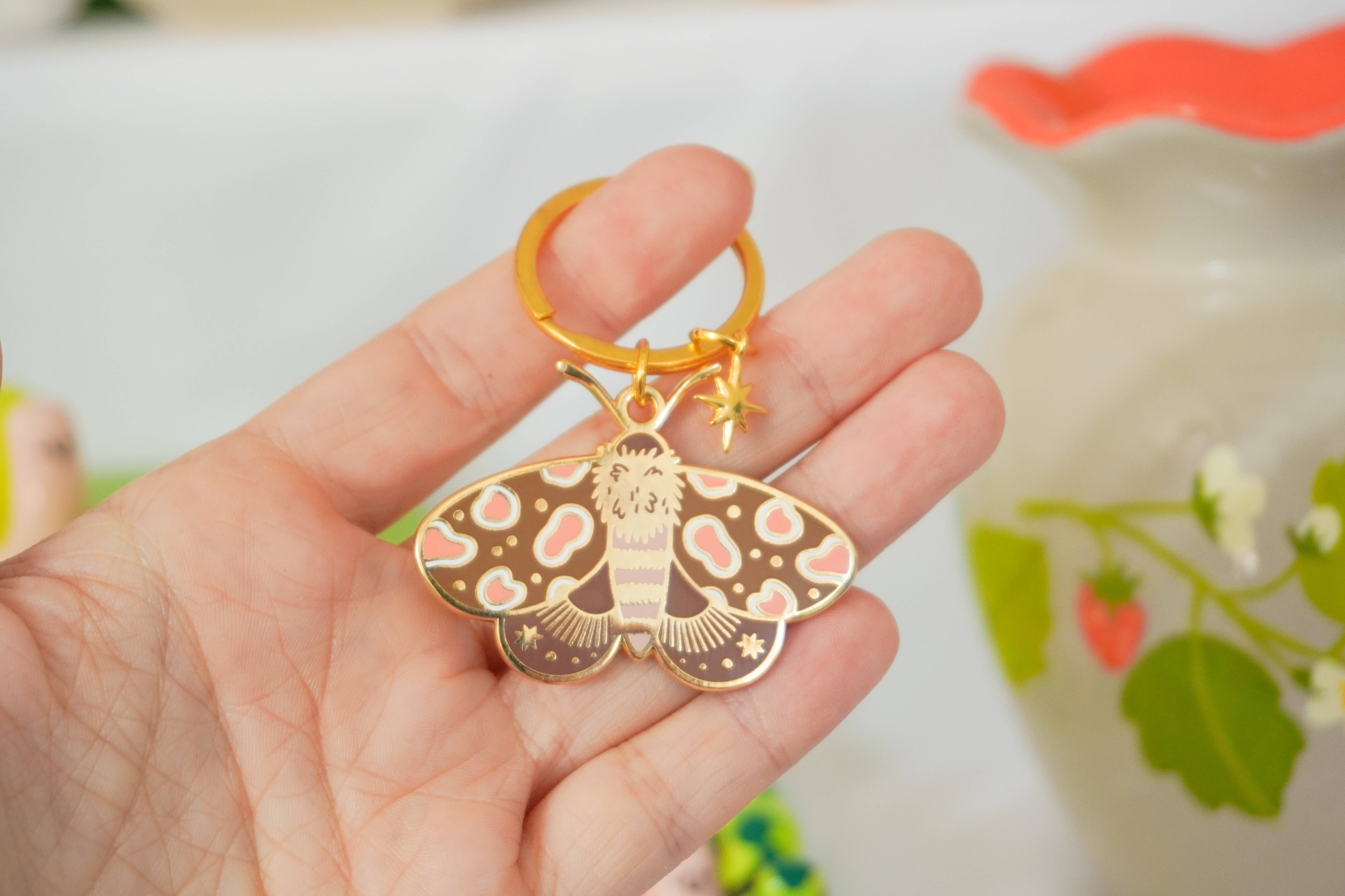 Ocean Hughes - Wholesale Keychain - Women's - Moth Enamel Keychain4