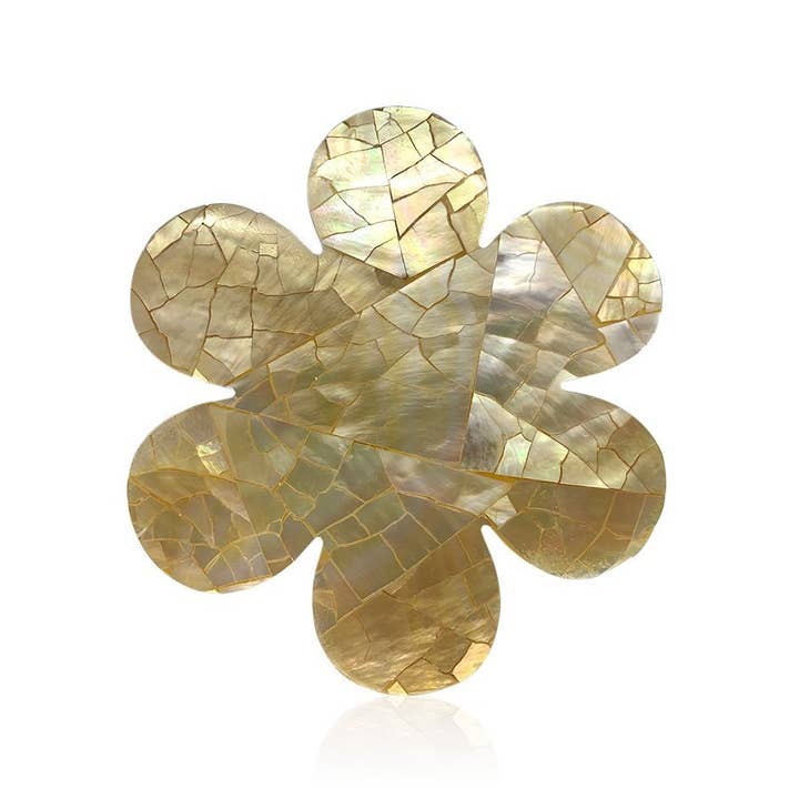 Avani Jewelry – wholesale Dekorativt bordsobjekt – ”In Full Bloom” Pärlemor hälsningstablett