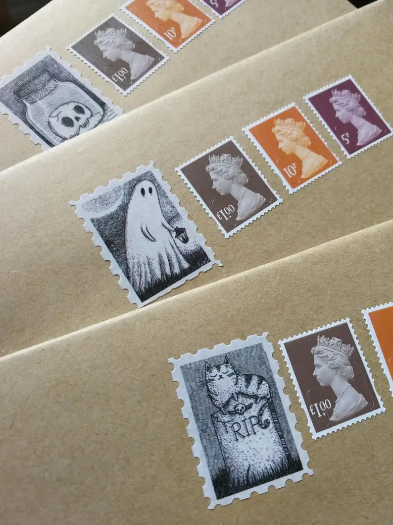 Jon Turner Illustration – wholesale Washi tape – Spooky Stamps Art Washi Tape3