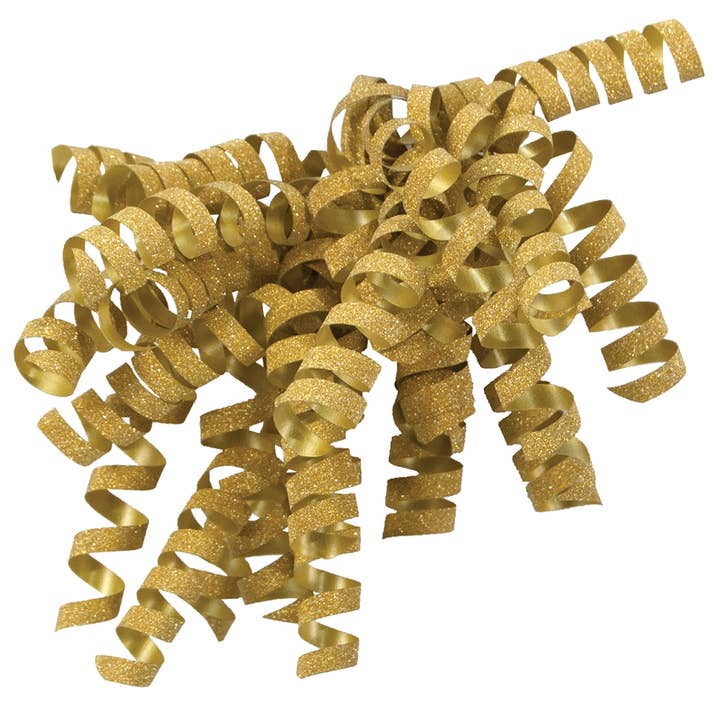 Glitter Curly Gold Dust for wholesale by The Gift Wrap Company
