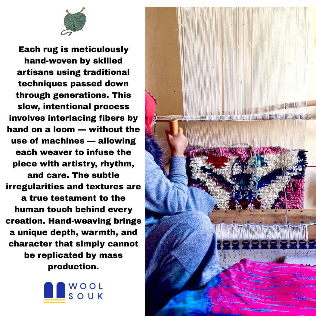 woolsouk ( We handle U.S. import procedures for you ) - Wholesale Area Rug - Handwoven Moroccan Beni Ourain Rug with Geometric Pattern3