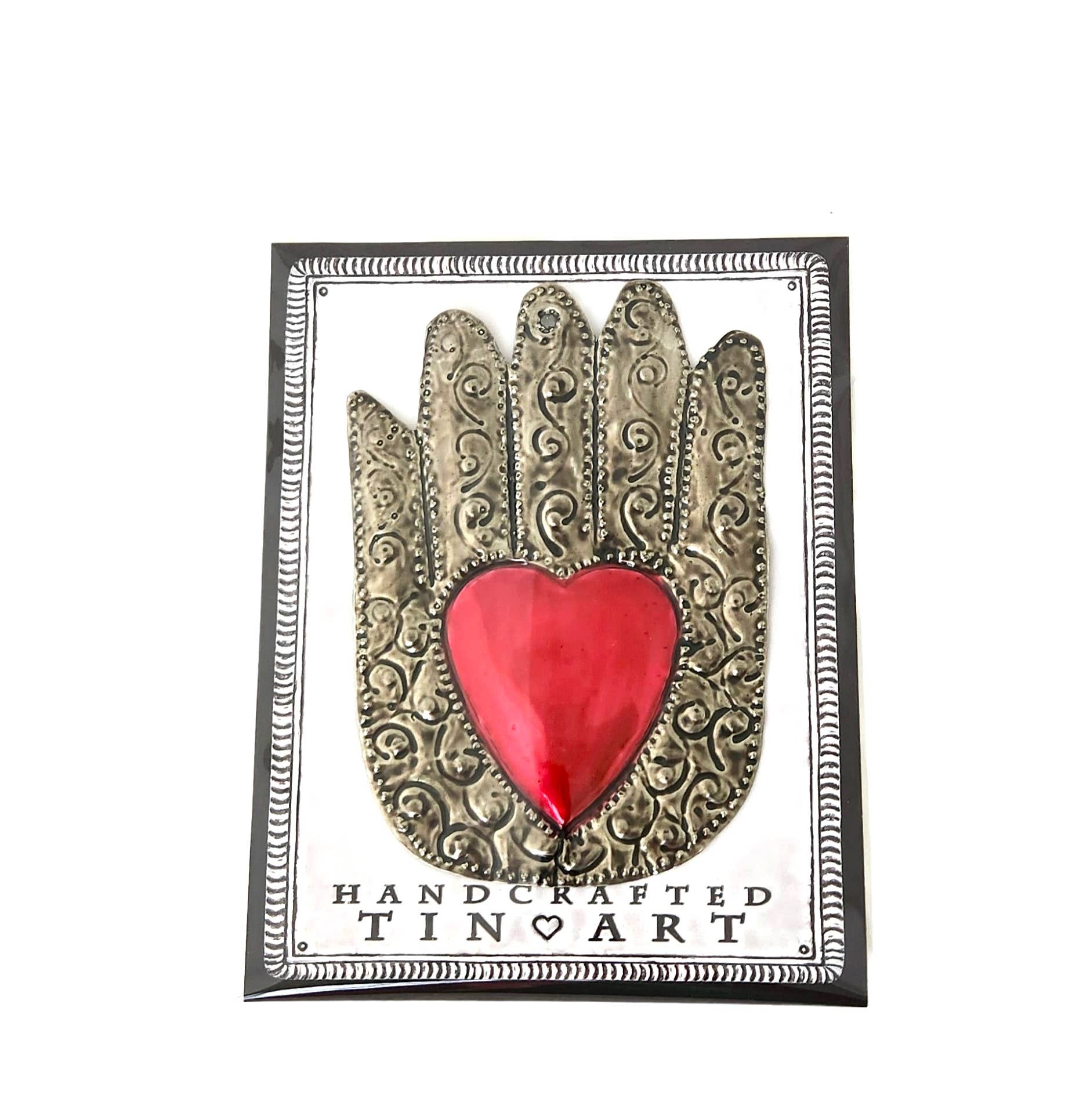 Sedona Spirit - Venta al por mayor Papel pintado 3D - Adorno clásico de corazón rojo de lata en mano1