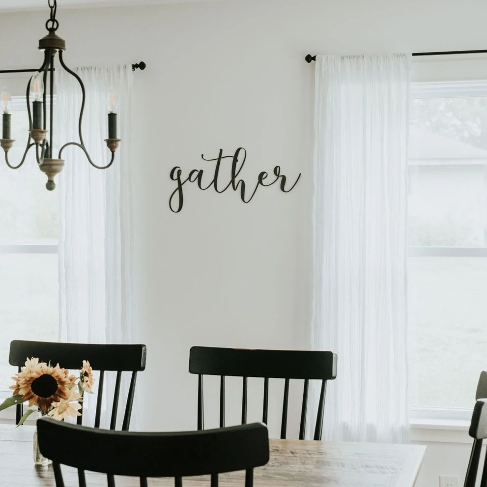 Keystone Steel Co. - Wholesale Sign - Gather Script Wall Decor2