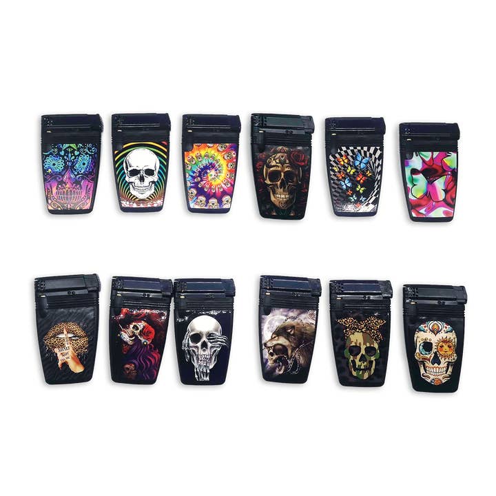 Novelty Brands - Wholesale Retailer Display - Home & Living - Smokezilla Cigarette Pack Thin Lighter- 12 Piece Display
