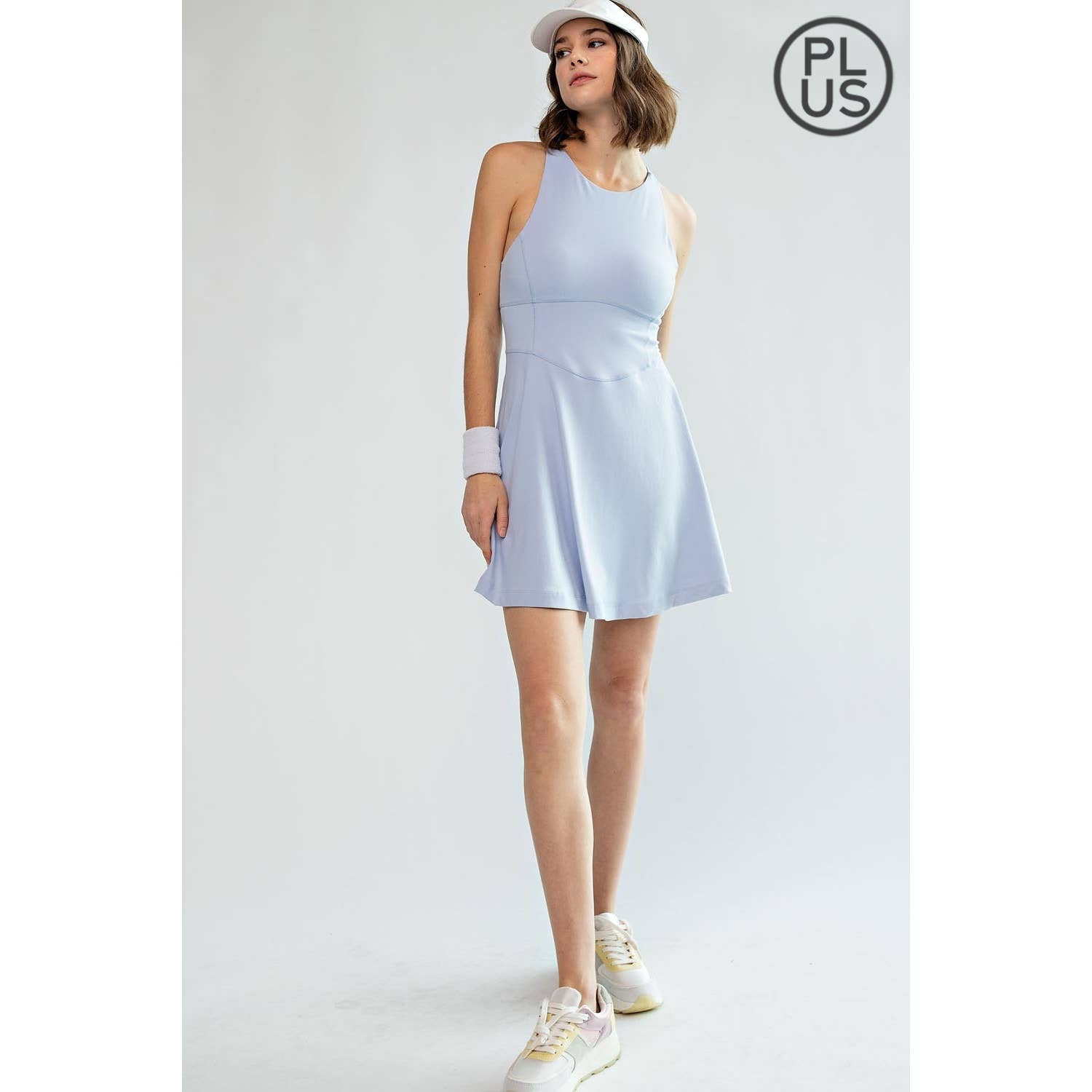 Rae Mode - Wholesale Athletic Dress - Women's - PLUS SIZE BUTTER ROMPER DRESS WITH KEYHOLE11