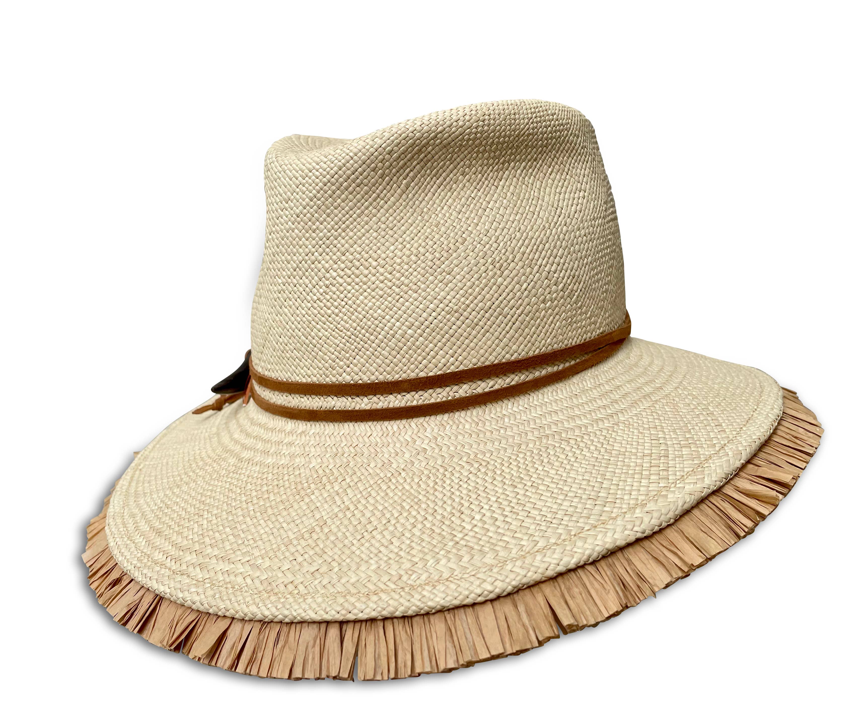 Cha Cha's House of Ill Repute – Chapéu de palha – Mulher por atacado – Esperanza - Fedora com franjas2