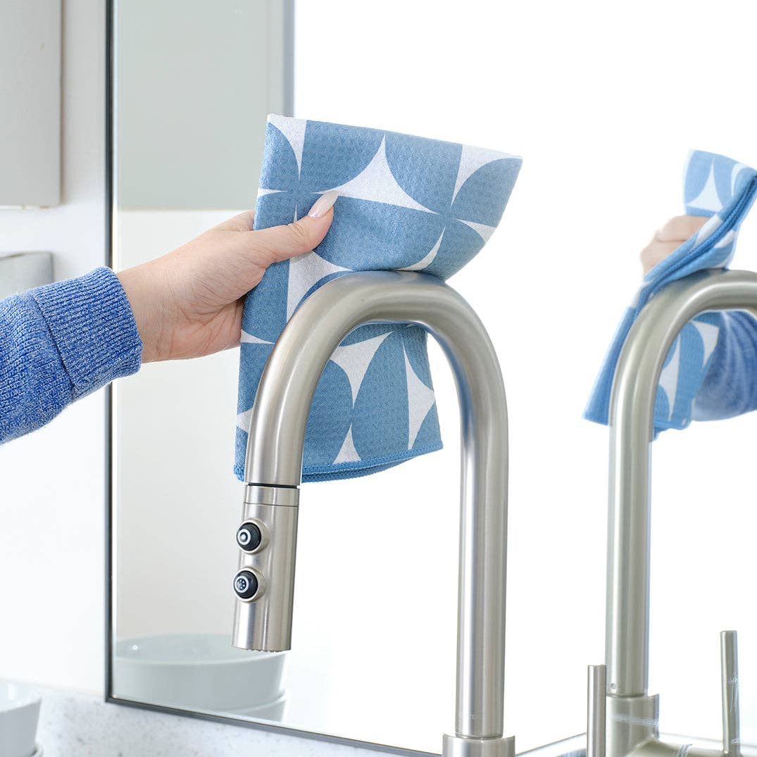 WerkShoppe - Wholesale Tea Towel - Blue Coneflower All Purpose Towel Set4