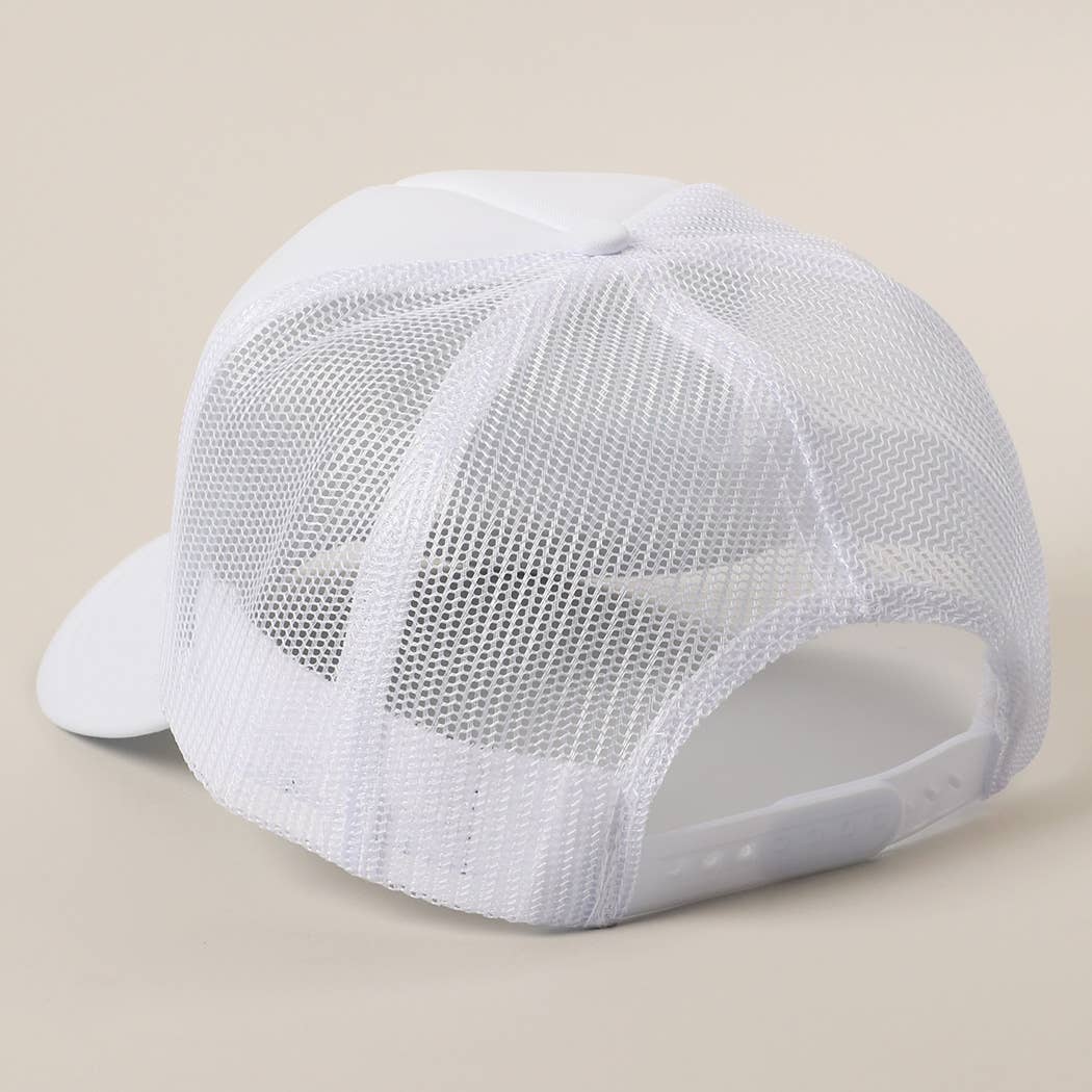 Fashion City - Vente Casquette de camionneur – unisexe - Casquette Trucker en Maille avec Imprimé Drapeau Américain Plus Fort que Jamais16