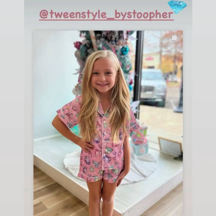 Tweenstyle - Ropa de salón con estampado de joyas para venta al por mayor de Tweenstyle By Stoopher