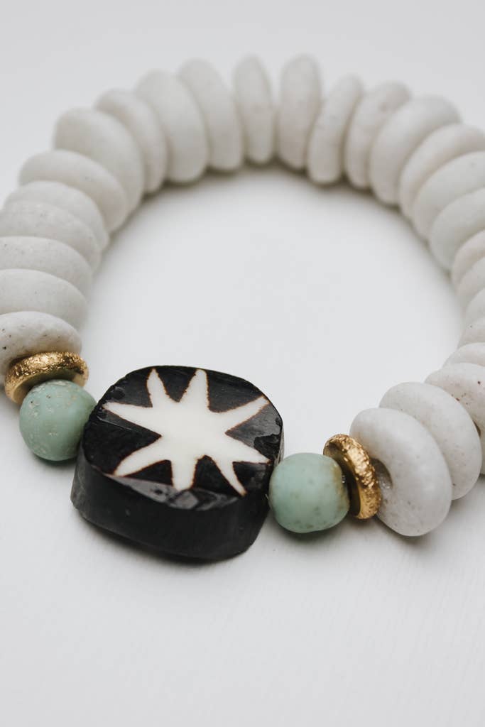 Crowned Free - Wholesale Beaded Bracelet - In the Clouds Bracelet - Made by Survivors - Two Sizes2