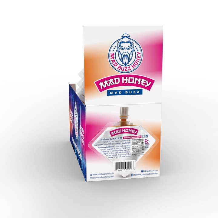 Mad Buzz - Wholesale Honey - Mad Honey Pouch 12-Pack2