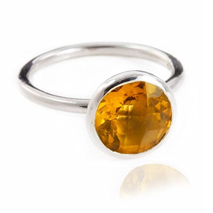 Desert Sun Quartz Ring in Sterling Silver for wholesale by The Jewellery Store London