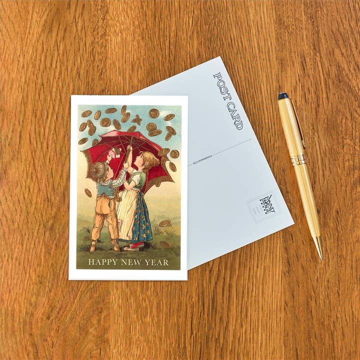 Found Image Press - Wholesale Postcard - Postcard HN-236 Pennies from Heaven1