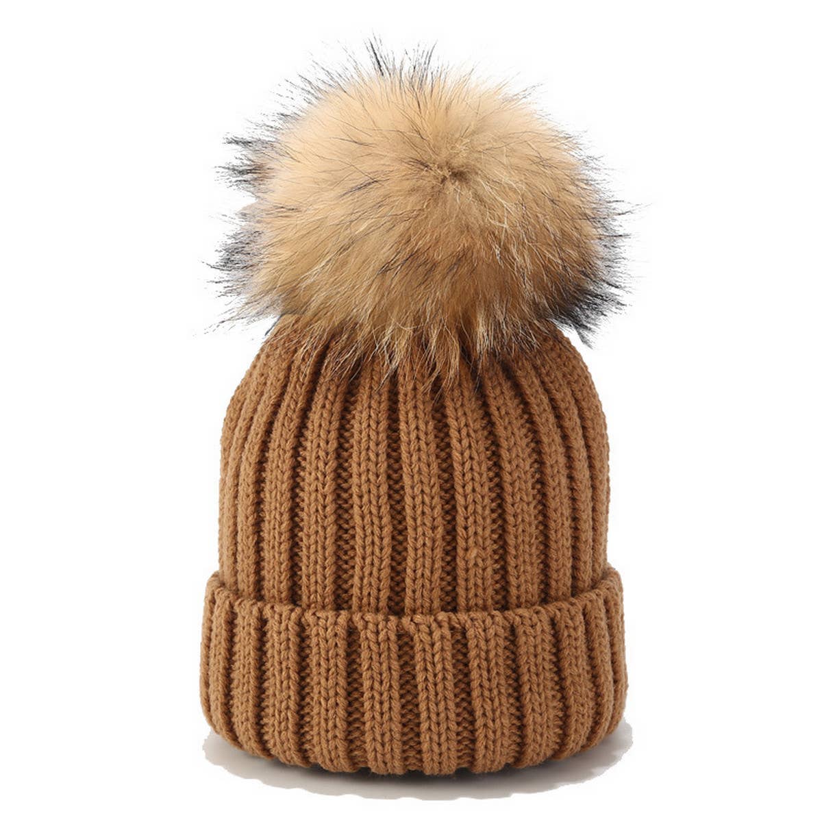 ACCITY - Wholesale Beanie - Women's - OUTDOOR WARM WOOL BALL KNITTED HAT_CWAH15773