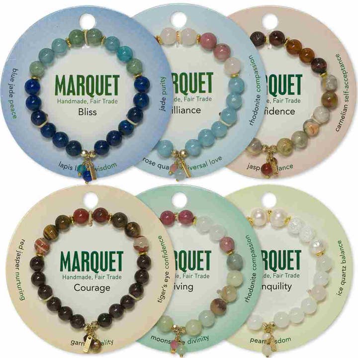 Marquet - Wholesale Beaded Bracelet - Authentic Fair Trade Stone and Crystal Energy Bracelets
