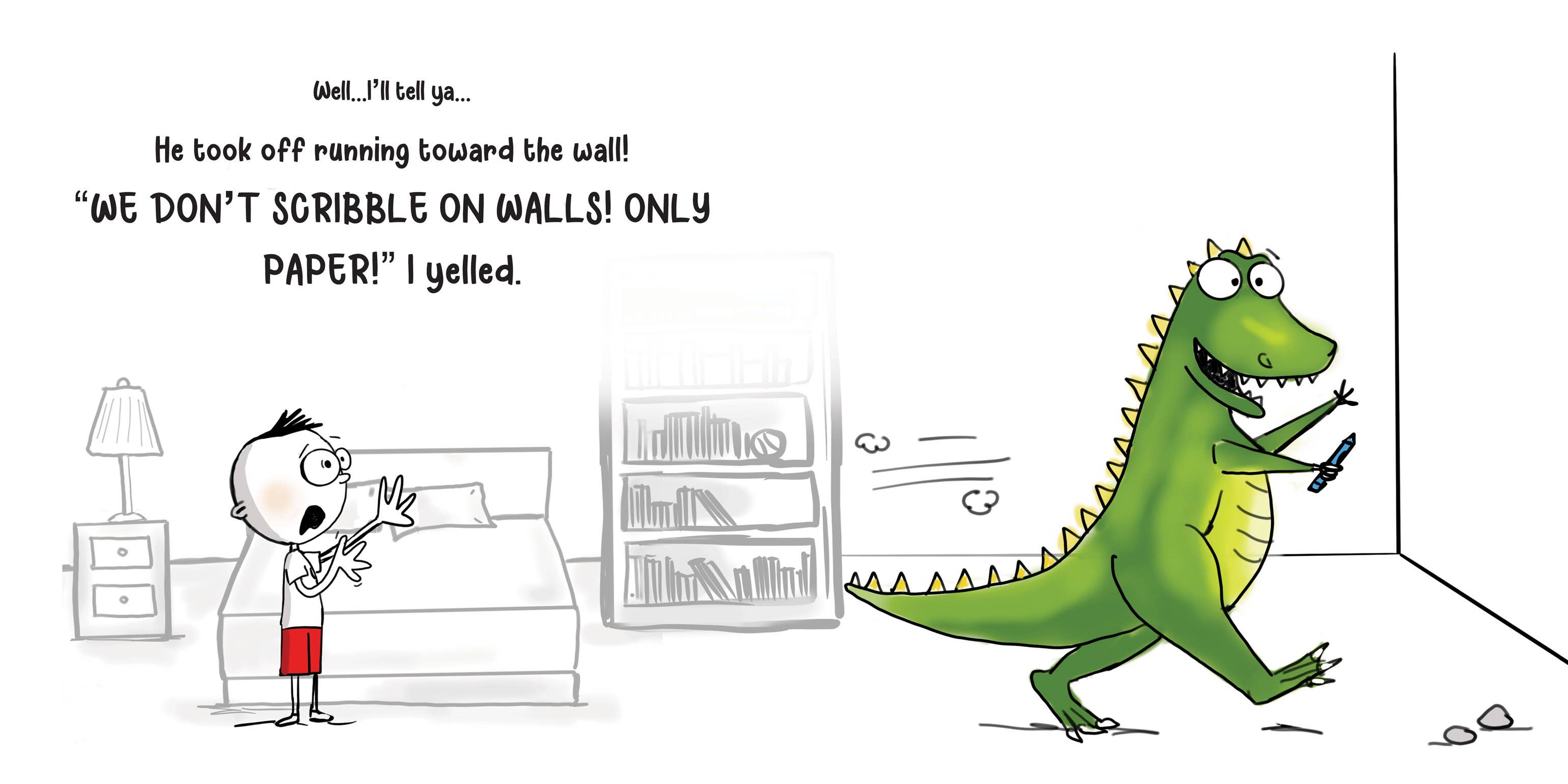 Sourcebooks - Wholesale Preschool Book (3-5) - Never Let a Dinosaur Scribble4