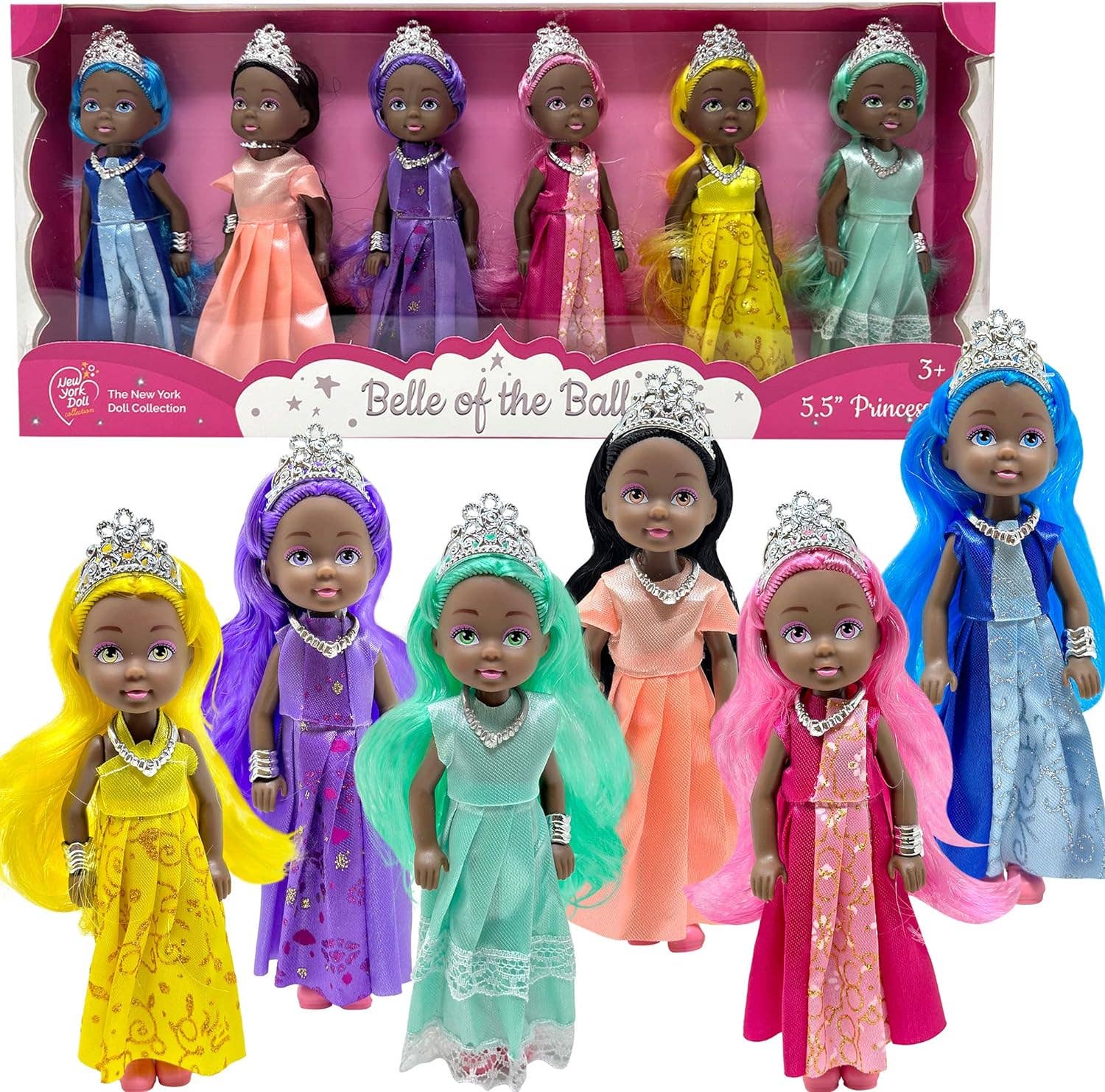 The New York Doll Collection - Wholesale Doll - Kids - Little Dolls Set with Mini Princess Dolls for Girls0