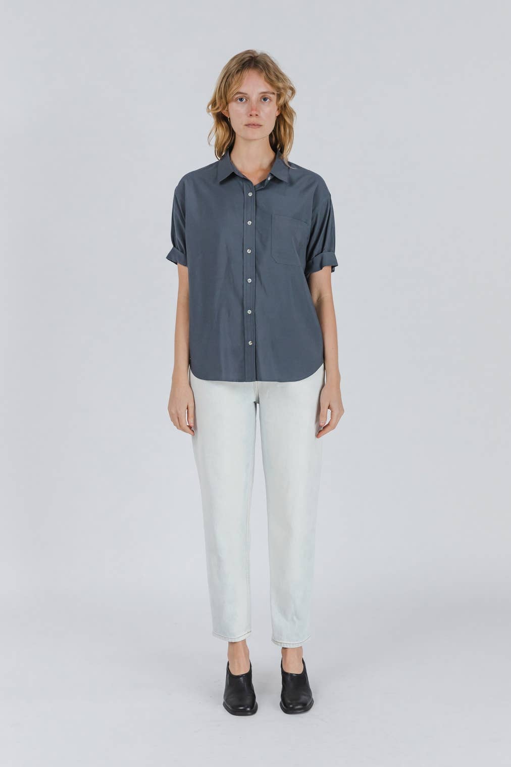 MOD REF - Wholesale Button Down Shirt - Women's - The Kala Top3