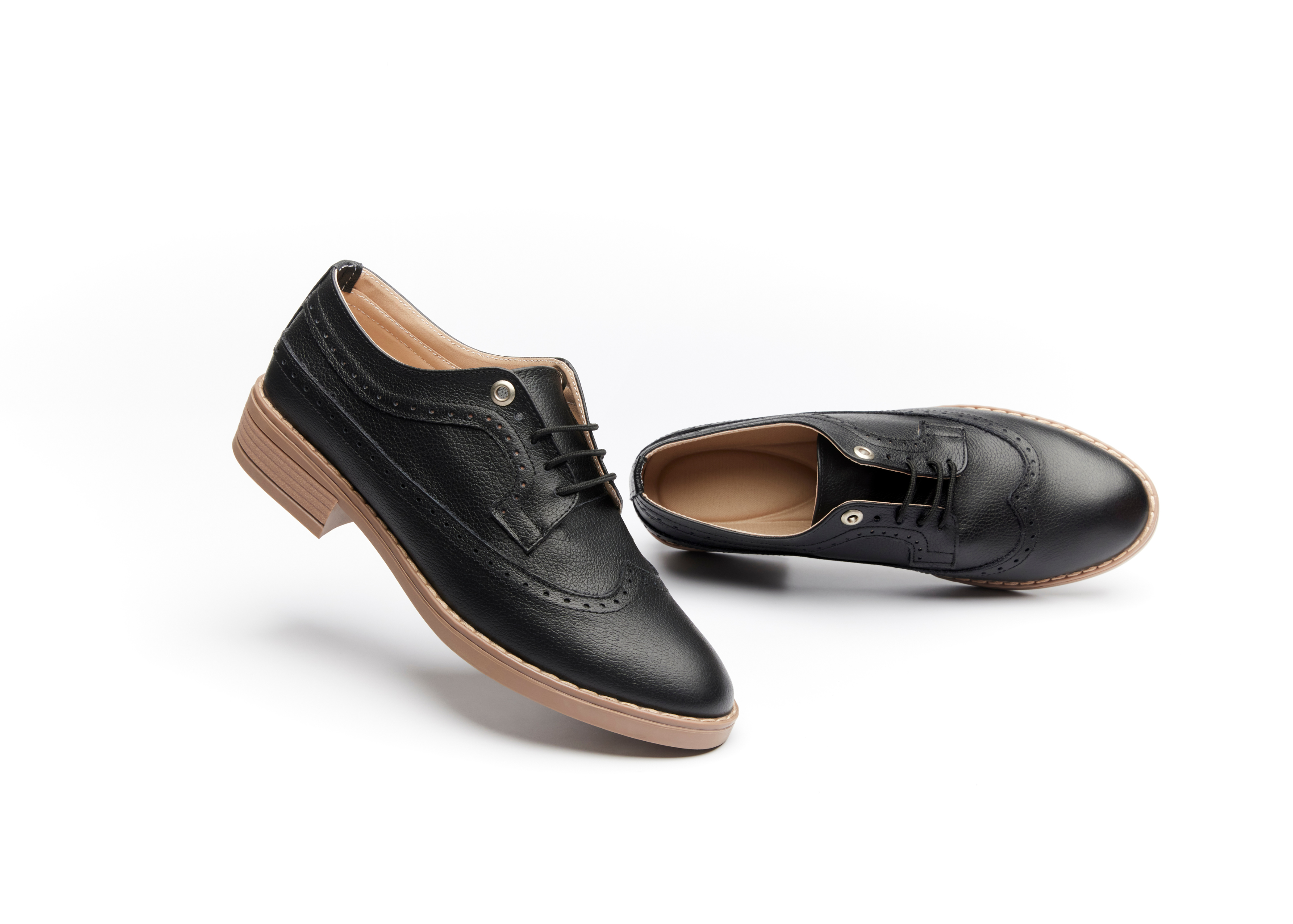FLECHR by Kimberly Fletcher - Wholesale Brogue schoenen- Heren - BROGUE zwart+lacet noir3
