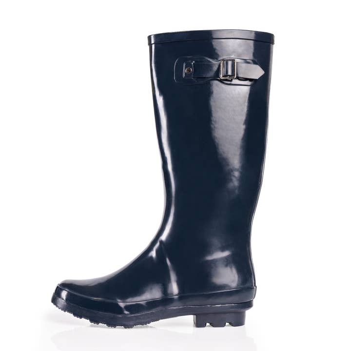 Bottes de pluie Norty Hi Calf 13 pouces pour femmes 39698 True Navy pour la vente par Eastern Off Price