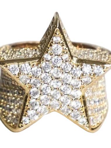 Sternring (Gold) für den Großhandel von 2THEWORLD