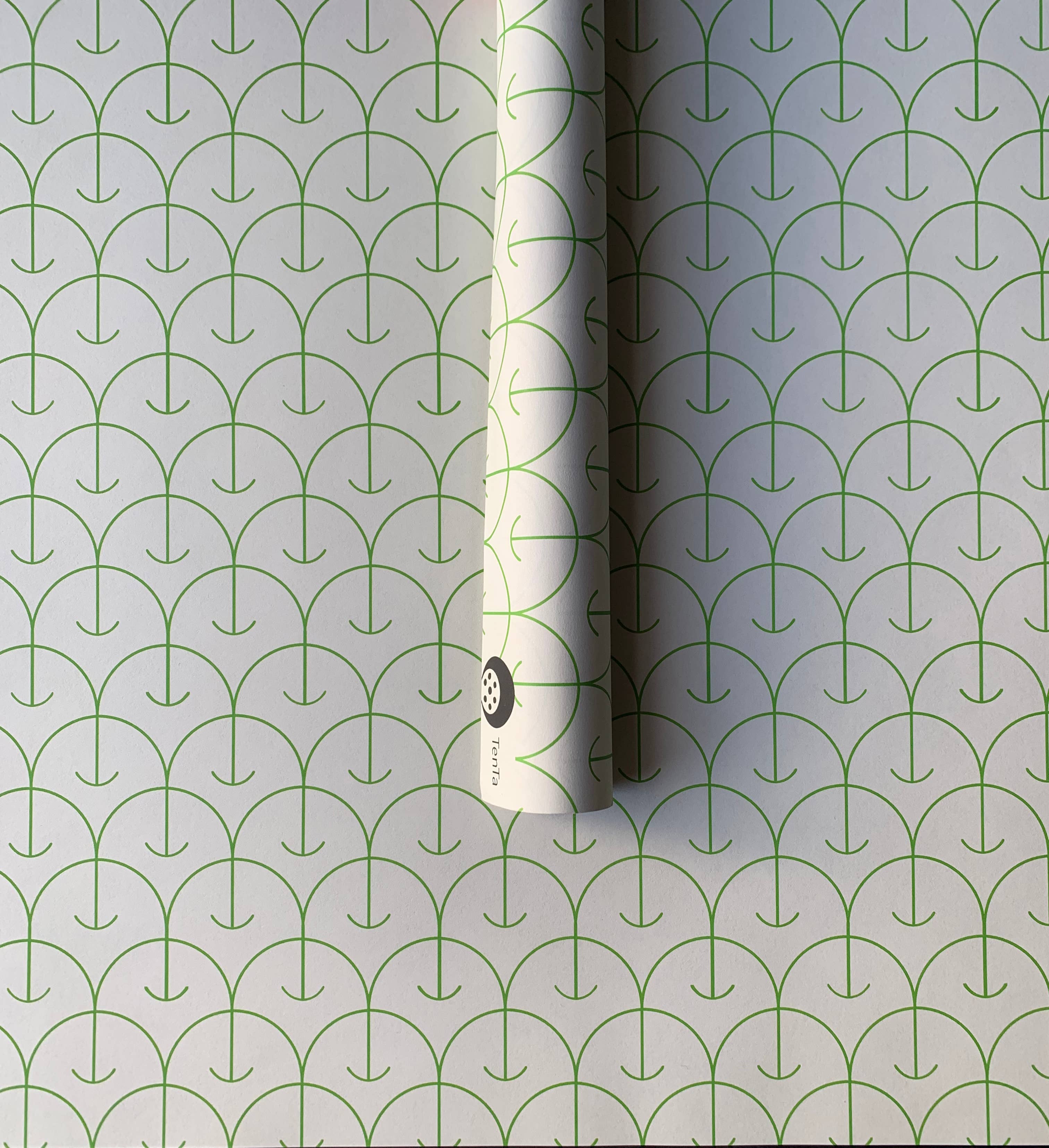 TenTa - Wholesale Wrapping Paper Roll - Geometric Apple Pattern Luxury Wrapping Paper 4