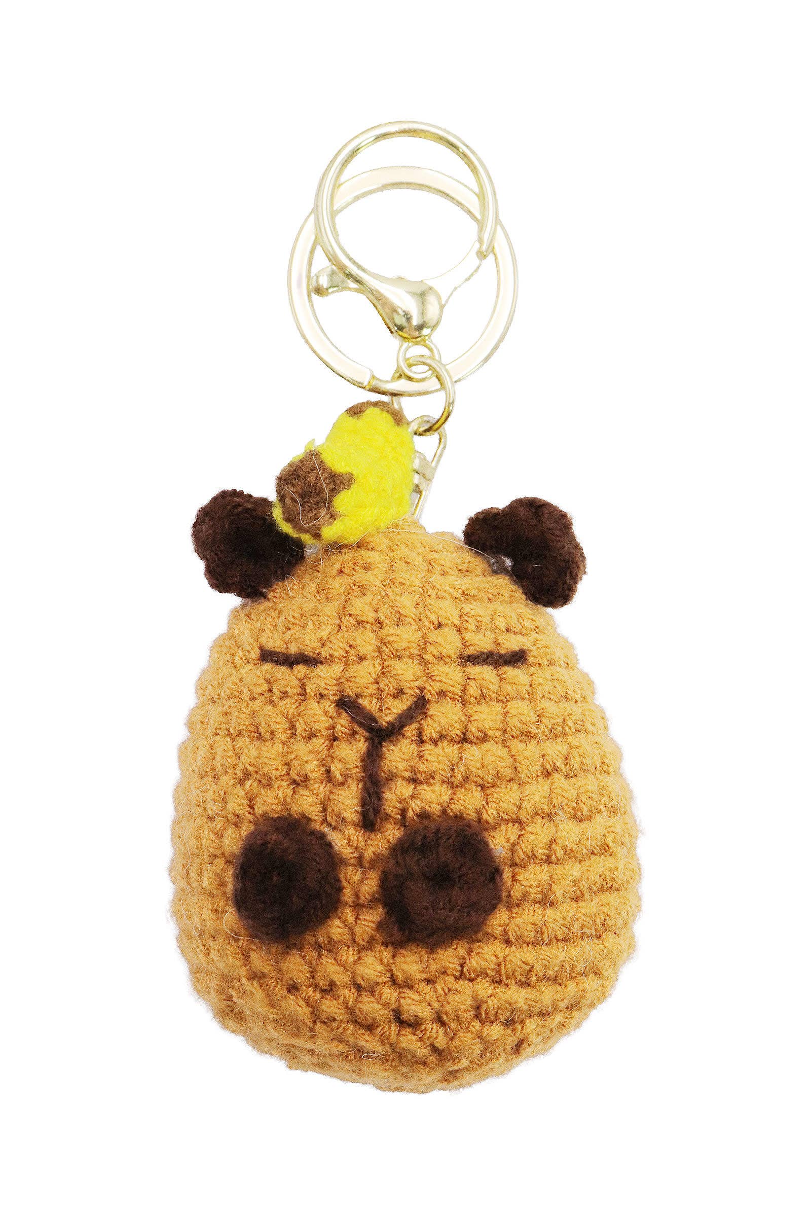 ASSORTED Capybara Fruits And Veggies Crochet Key Chain for wholesale on Faire13