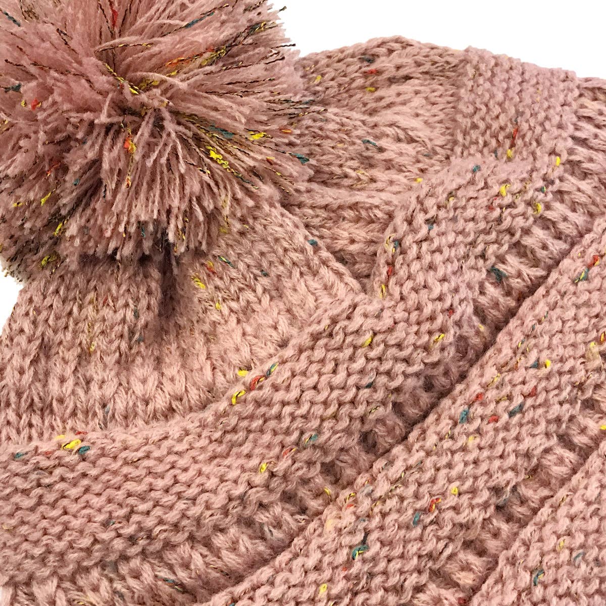Wrapables.com - Wholesale Beanie - Women's - Wrapables Warm Knit Confetti Beanie with Pom Pom2