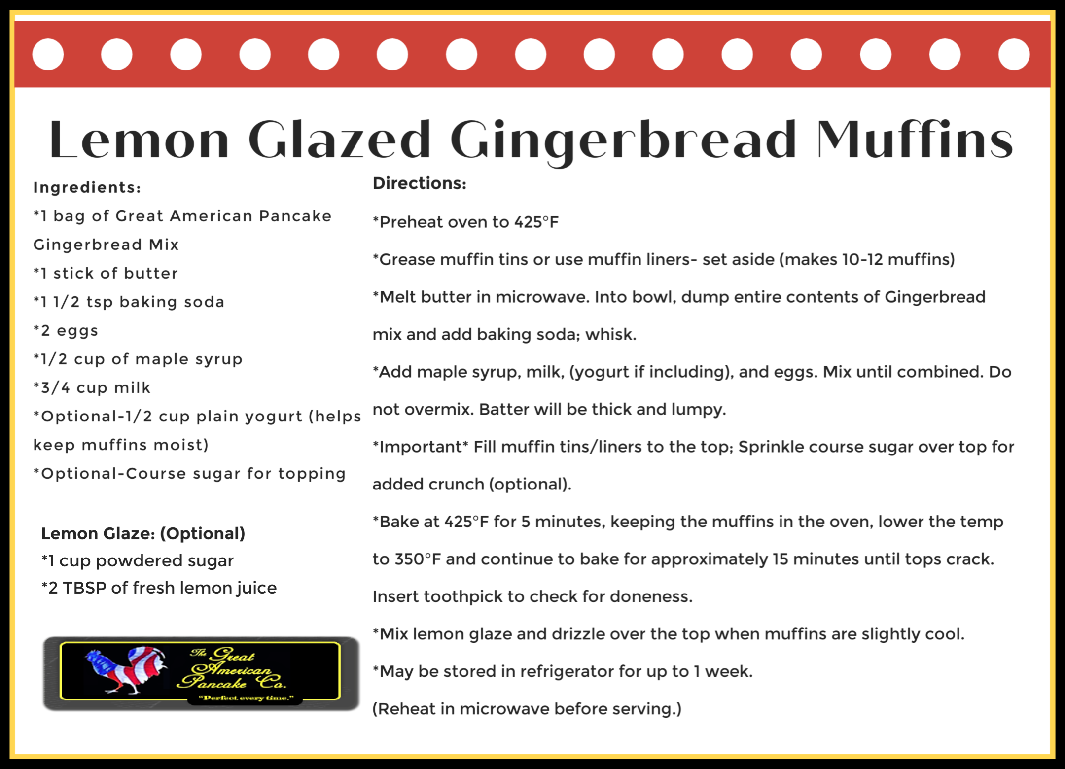 Great American Pancake Company - Wholesale Pancake Mix - Gingerbread Gourmet Pancake & Waffle Mix5