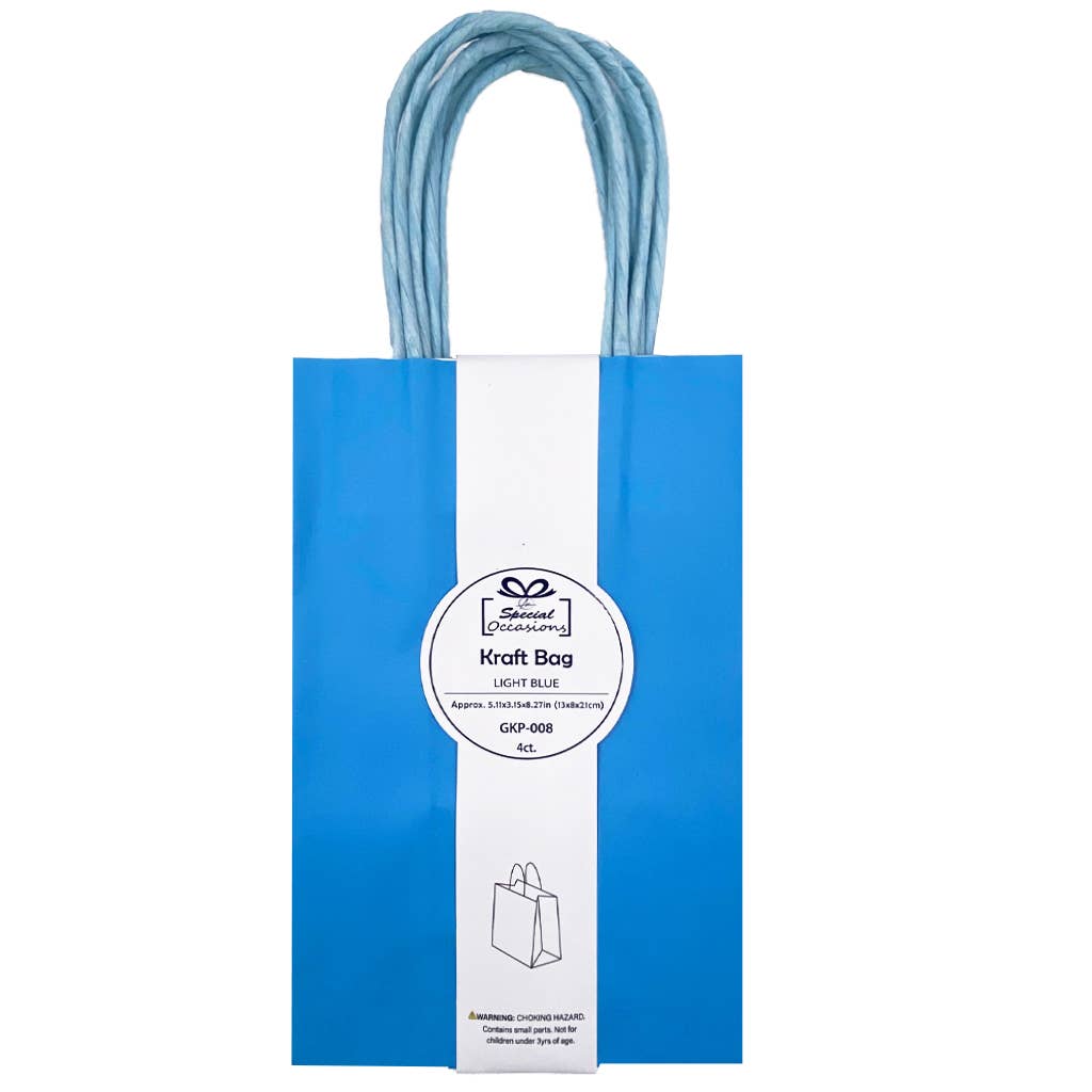 Angels Craft - Wholesale Gift Bag - Medium Kraft Bag, 3ct (Available in 5 color options)7