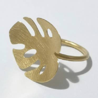 Anillo Diseno Hoja para venta al por mayor de Korczynski Design Jewellery
