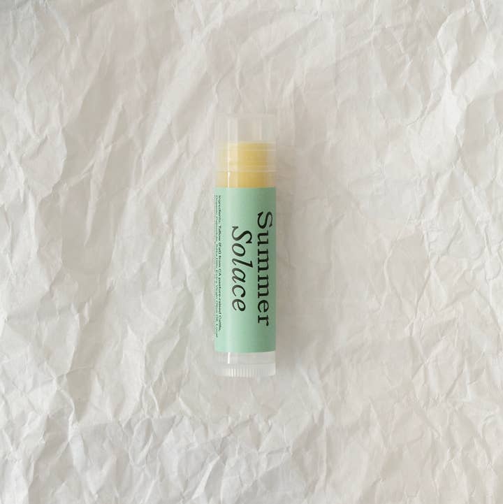 SUMMER SOLACE- Regenerative Tallow Beauty - Wholesale Lip Balm - Classic Peppermint – Cooling Tallow Lip Balm, .15 oz5
