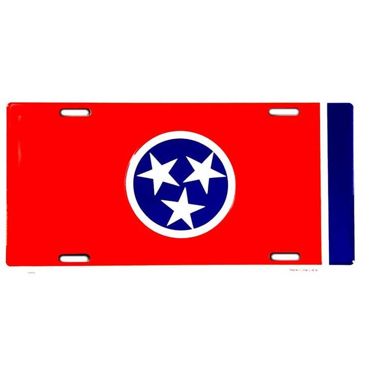Drapeau de l'État du Tennessee - Plaque d'immatriculation pour la vente par Signs 4 Fun