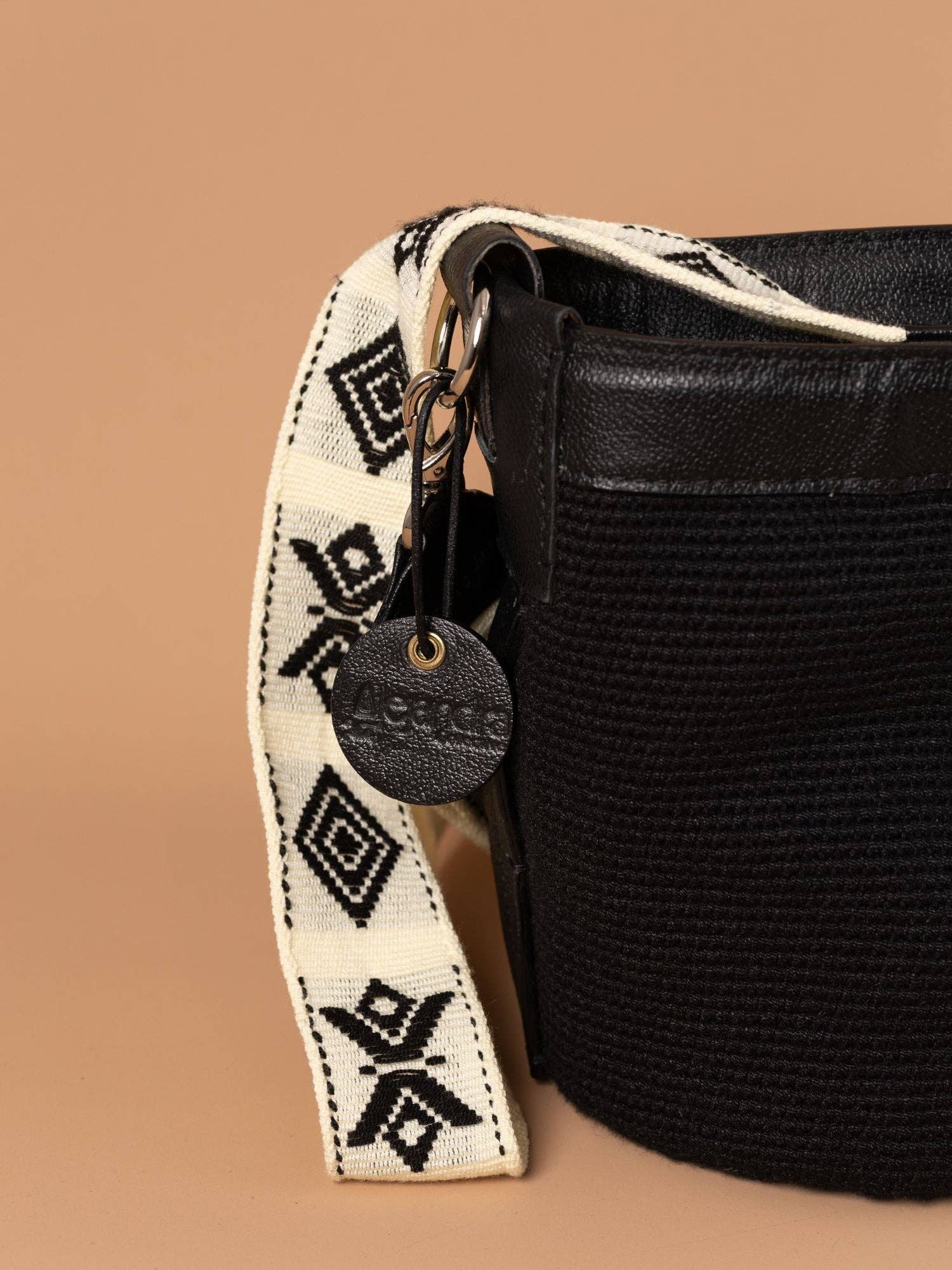 Alejandra Collective - Wholesale Crossbody Bag - Women's - Bianca Crochet Bucket Bag Black4