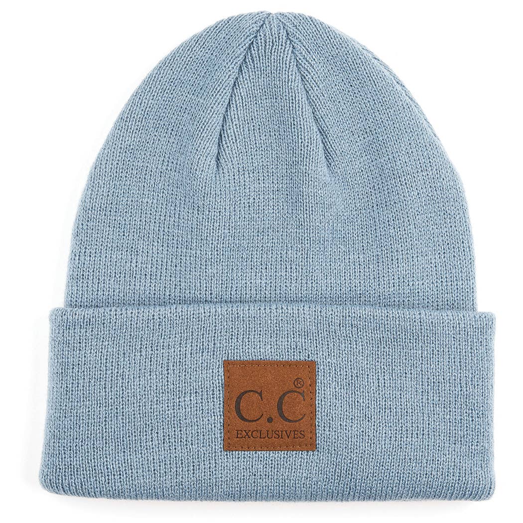 Fashion City - Wholesale Beanie - Unisex - Classic Beanie Hat with Suede Logo Patch4