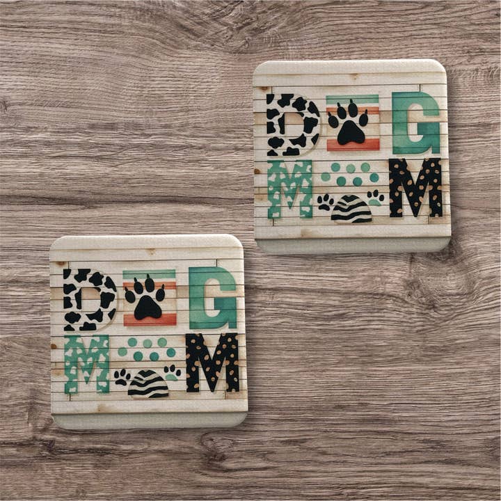 Dog Mom | Coaster Set for wholesale by Corksee