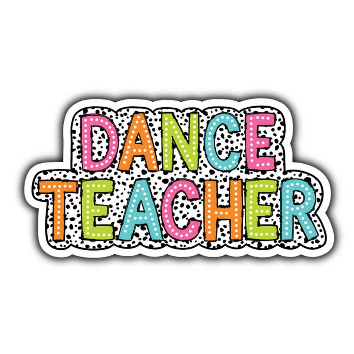 Autocollant coloré de professeur de danse pour la vente par Stick to it creations