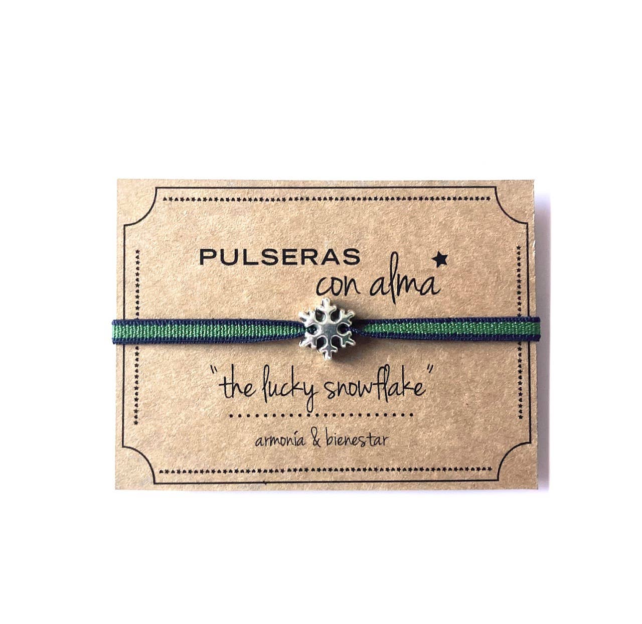 MundoconAlma* - Wholesale Woven/Braided Bracelet - Elastic bracelet - The lucky snowflake· Harmony & Well-being1