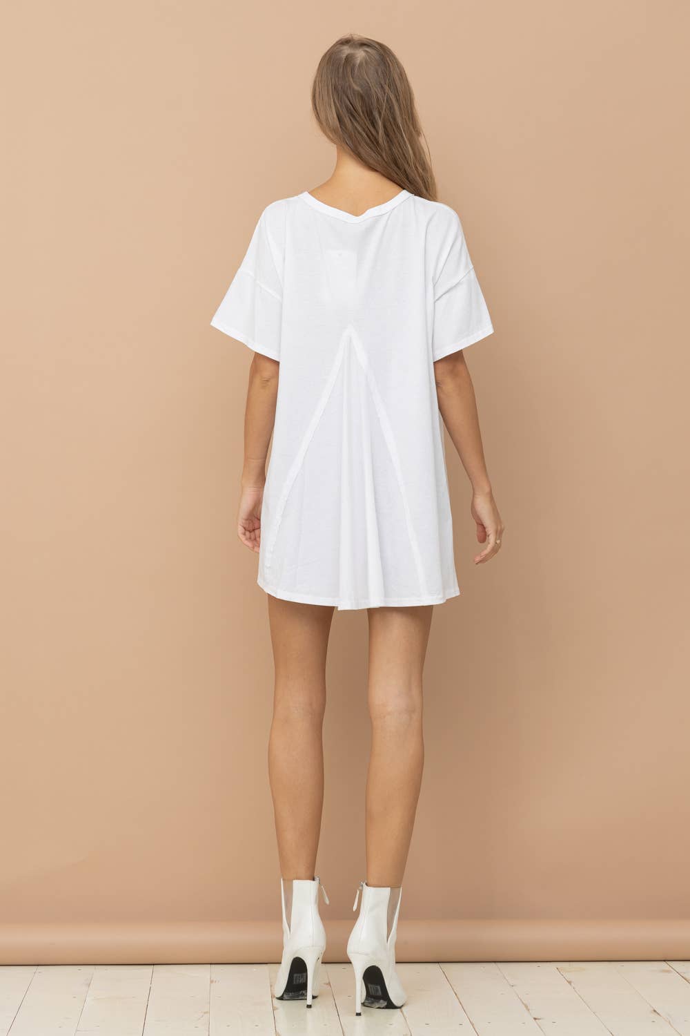 Blue B - Wholesale T-Shirt - Women's - 32487T - Cotton Sequin Western Boot Fringe Loose Side Tee3