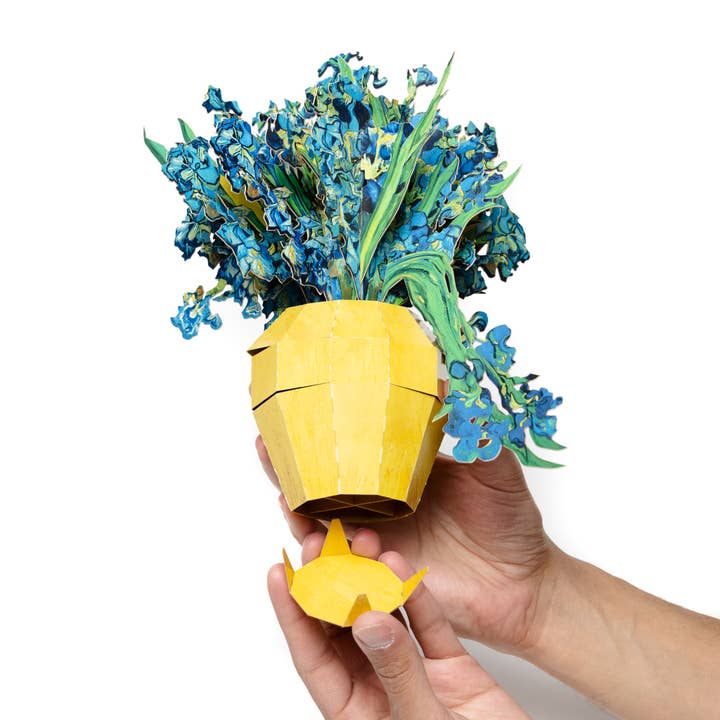 Today is Art Day - Vendita all'ingrosso Fiori finti - Vincent van Gogh - Vaso di Iris - Bouquet di carta