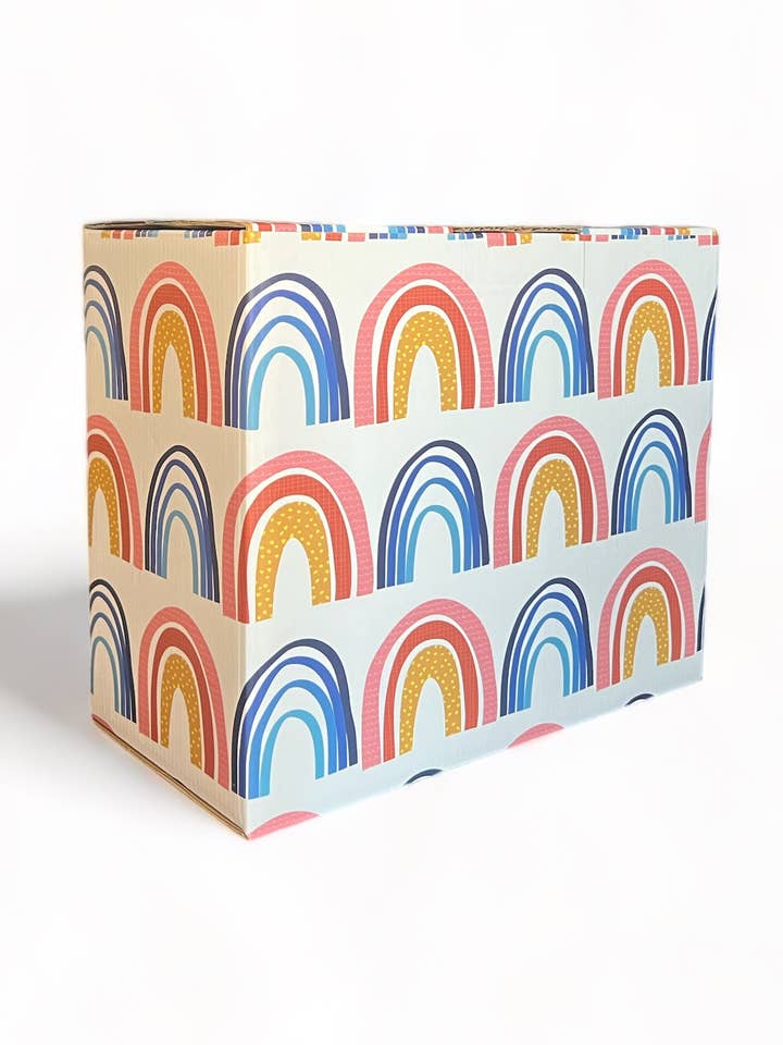 Medium Rainbow Shipping/Gift Box for wholesale by Crate Collectives