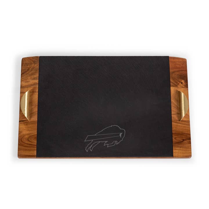 Buffalo Bills Covina - Acacia and Slate Serving Tray for wholesale on Faire